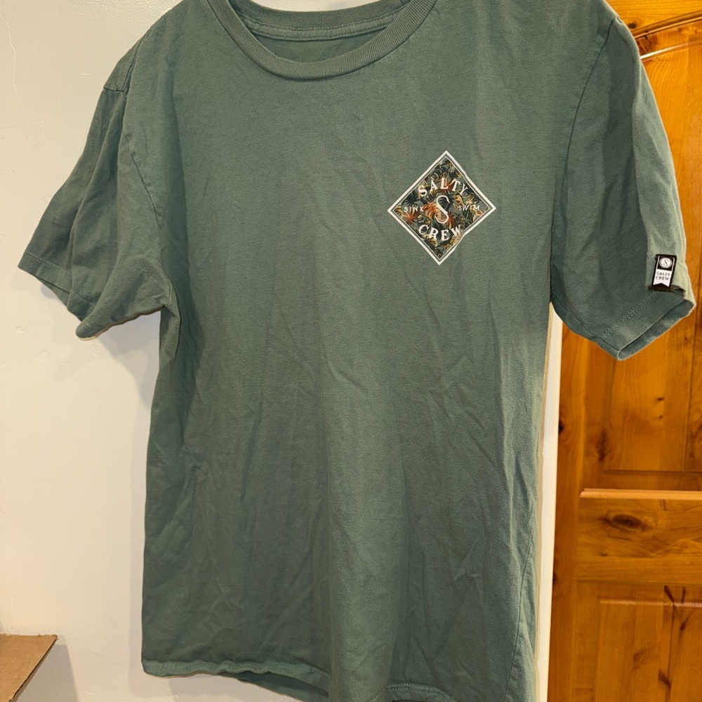 Mens Salty Crew Green Graphic T-Shirt